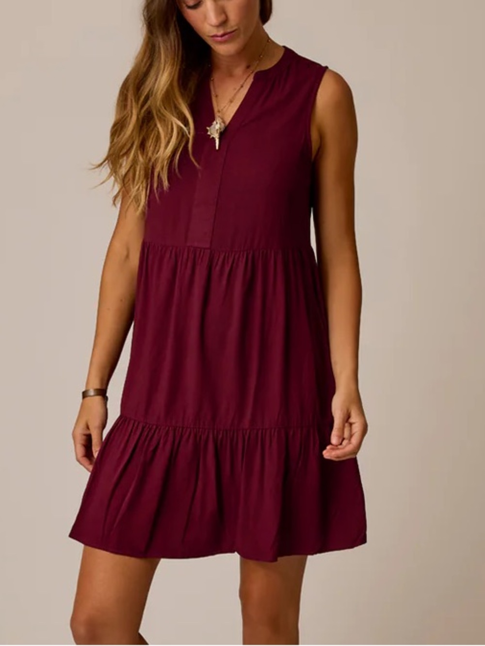 Carve Designs Nellie Sleeveless Tiered Dress NWT